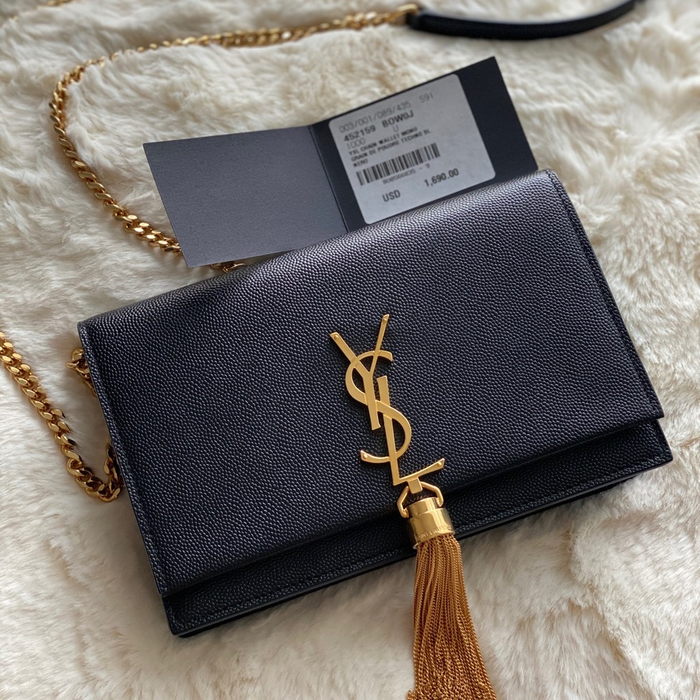 Saint Laurent Kate Chain Wallet